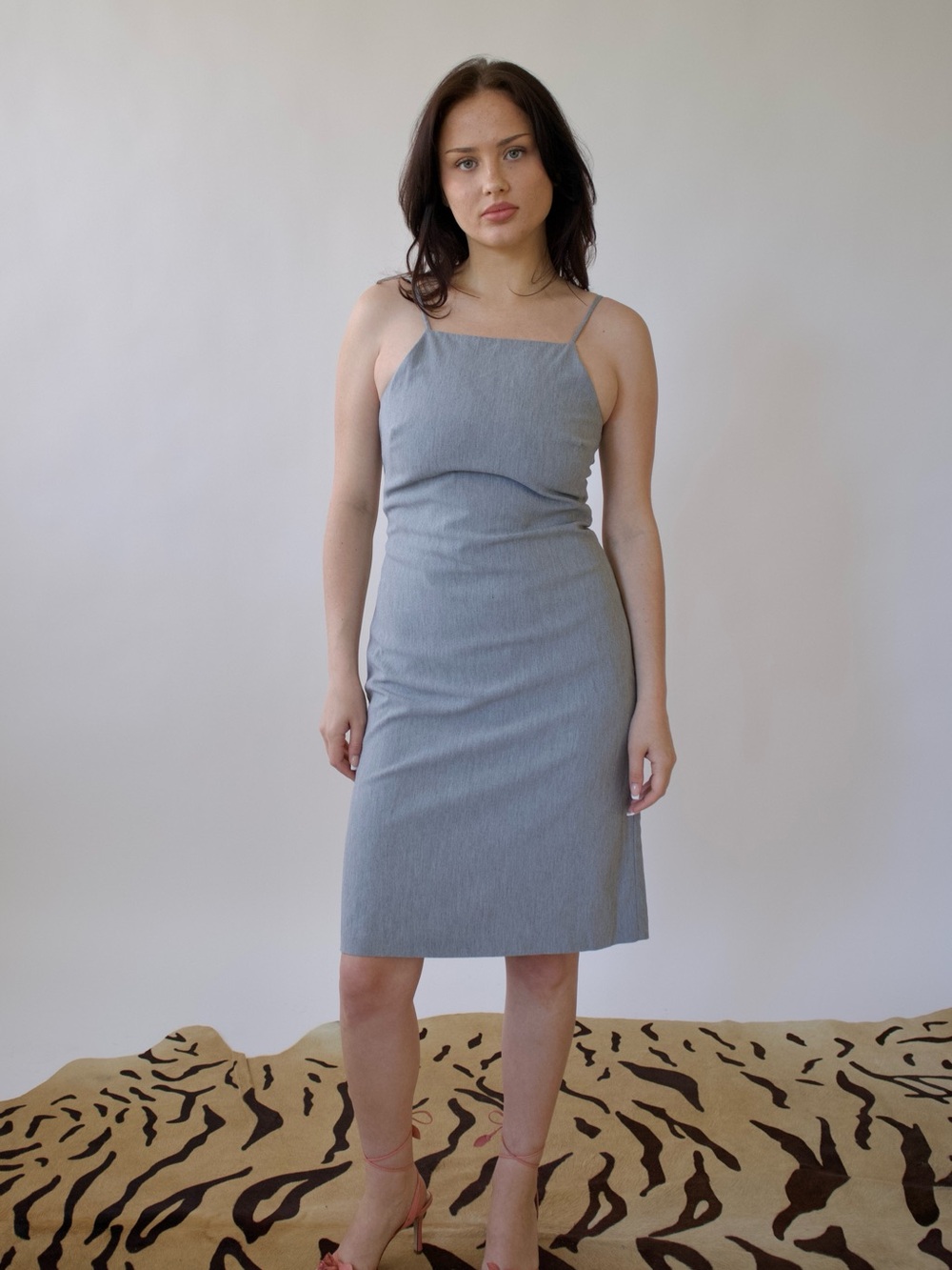90s A-line midi dress